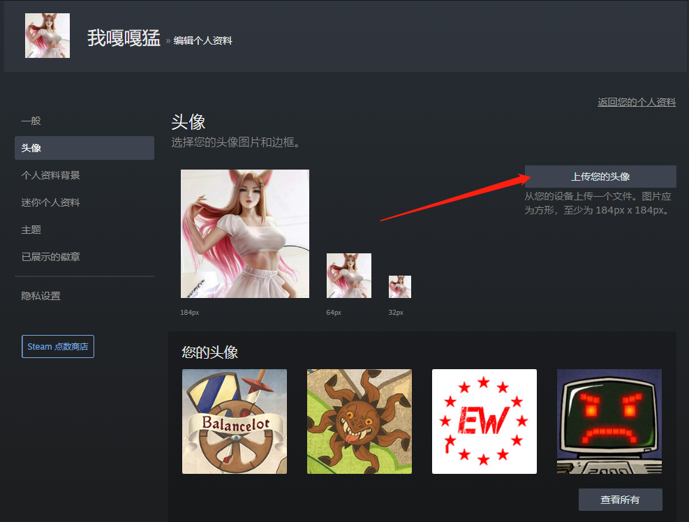 CSGO怎么换头像
