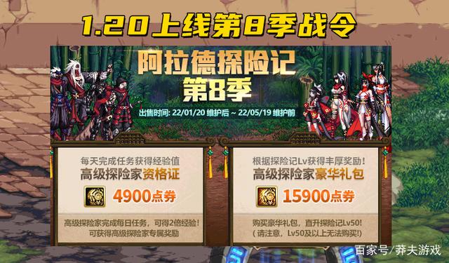 DNF战令第八期什么时候开始