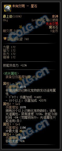 DNF110级氪金套装属性介绍