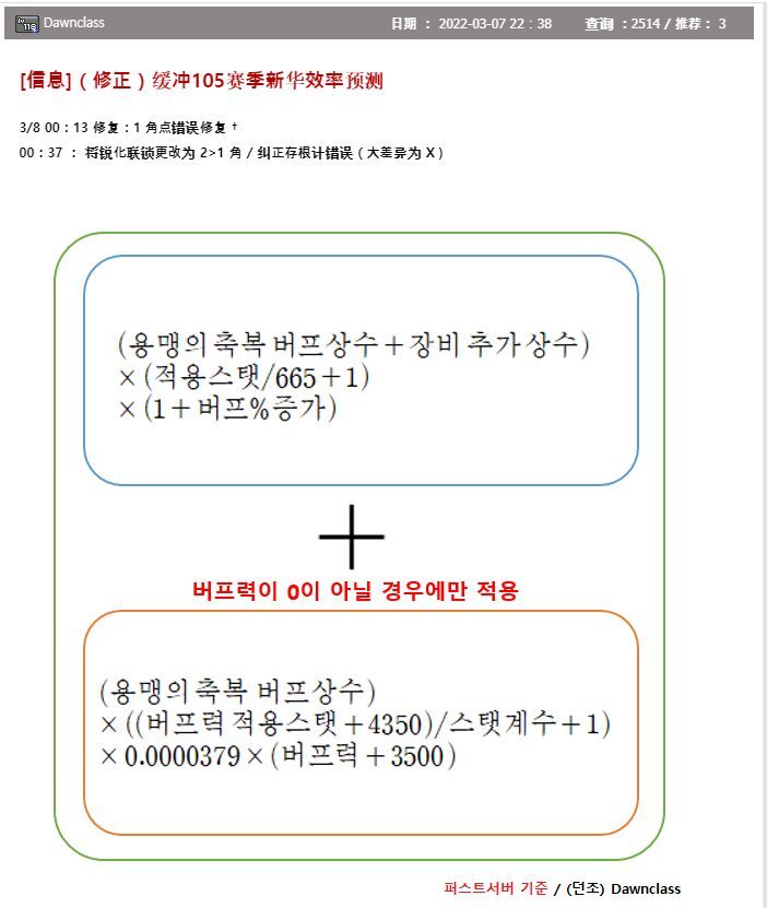 DNF110级奶妈BUFF量计算方法