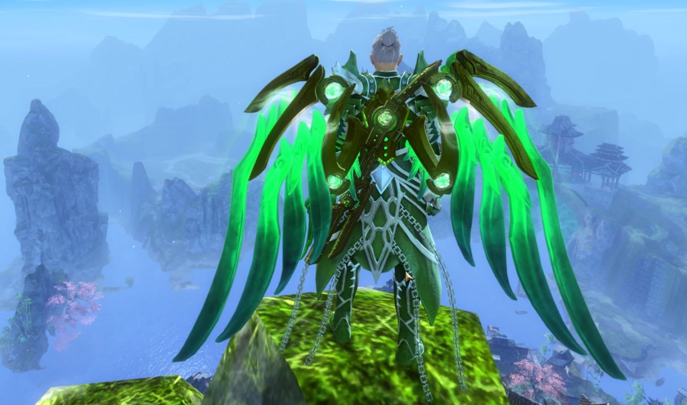 激战2翠玉科技之翼与滑翔翼套装一览