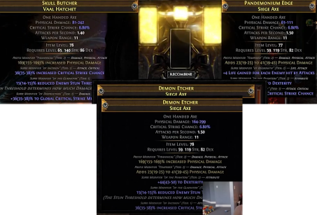 流放之路S19赛季合成装备需要什么素材