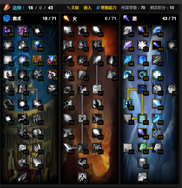 魔兽世界wlk前夕冰法天赋怎么加点