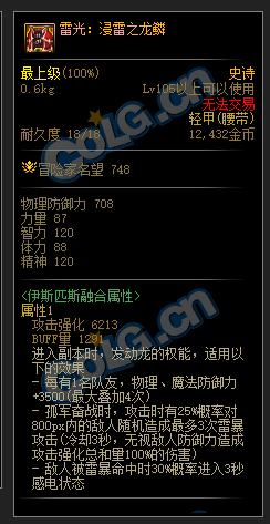 dnf巴卡妮装备有哪些