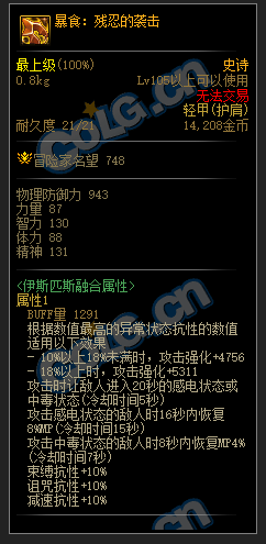 dnf巴卡妮装备有哪些