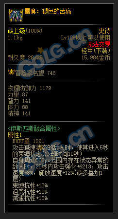 dnf巴卡妮装备有哪些