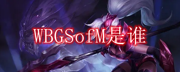 WBGSofM是谁