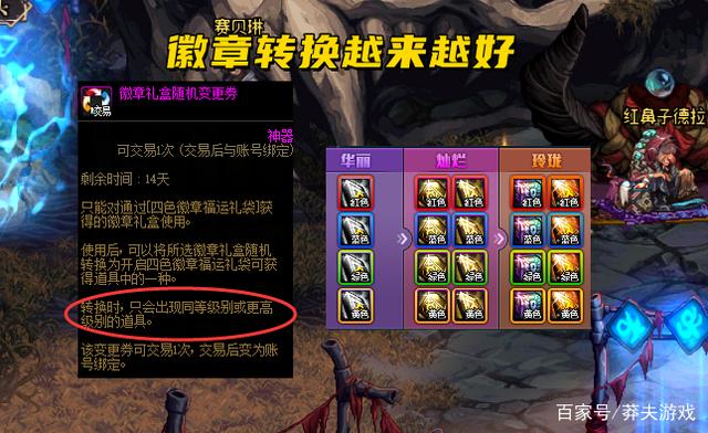 DNF四色徽章福运礼袋怎么用