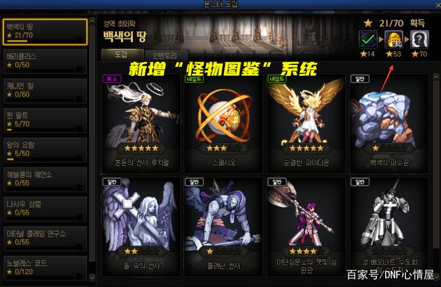 DNF110级怪物图鉴奖励