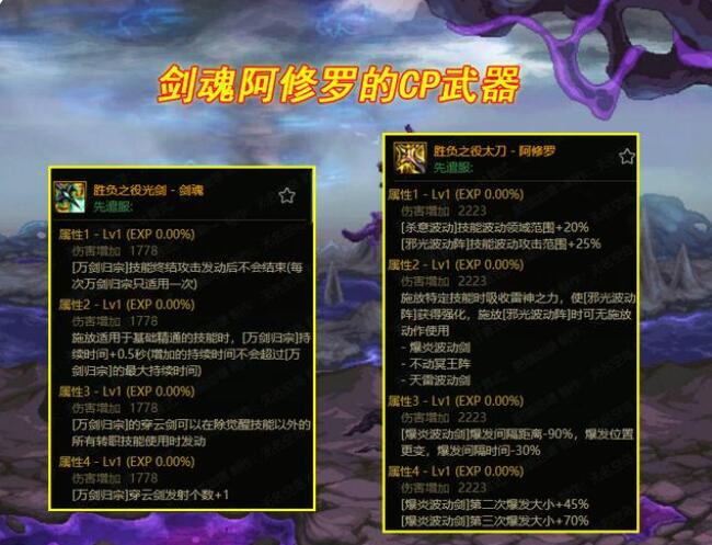 DNF110cp武器排行榜