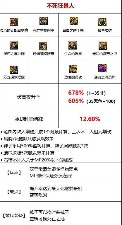 DNF无色不死流装备怎么搭配