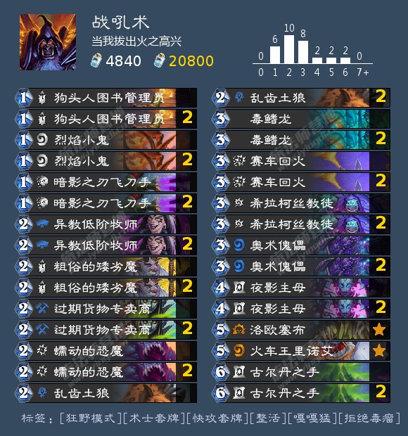 《炉石传说》2022狂野上分卡组推荐