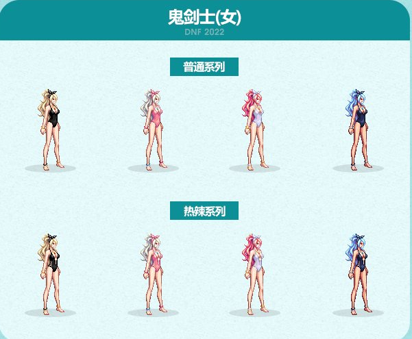 DNF2022夏日套时装外观特效