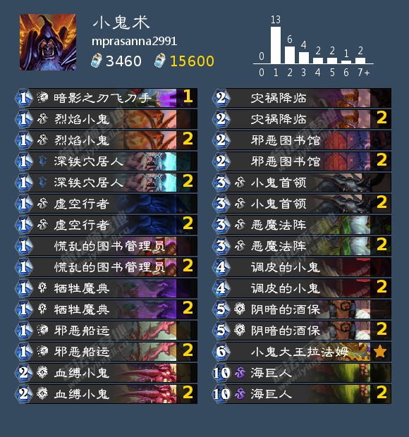 炉石传说10月标准强势卡组2022