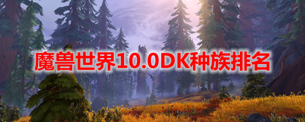 魔兽世界10.0DK种族排名