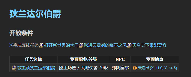 ff14老主顾npc在哪里