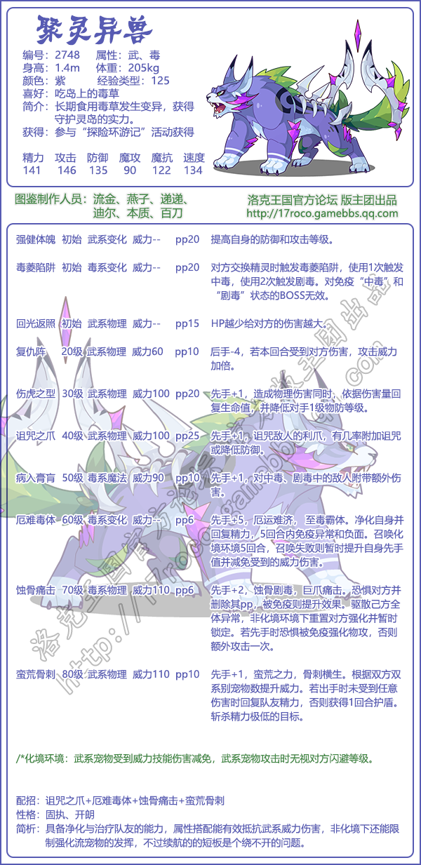 洛克王国探险环游记图鉴