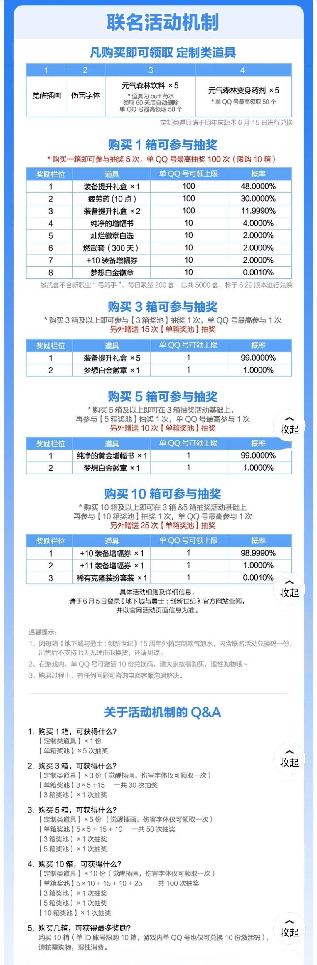 DNF元气森林联动奖励一览