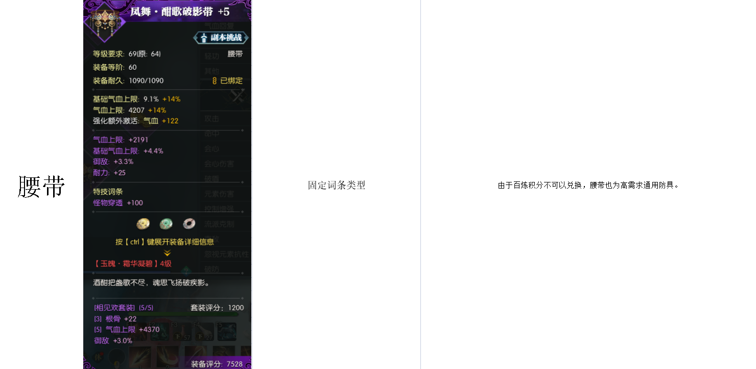 逆水寒魔兽老兵服PVE装备词条和选择细节解析