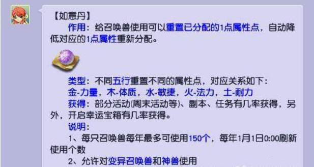 梦幻西游如意丹每年可以吃多少个