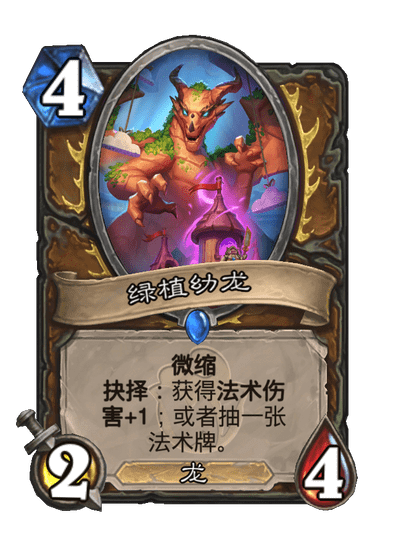 炉石传说绿植幼龙卡牌图鉴
