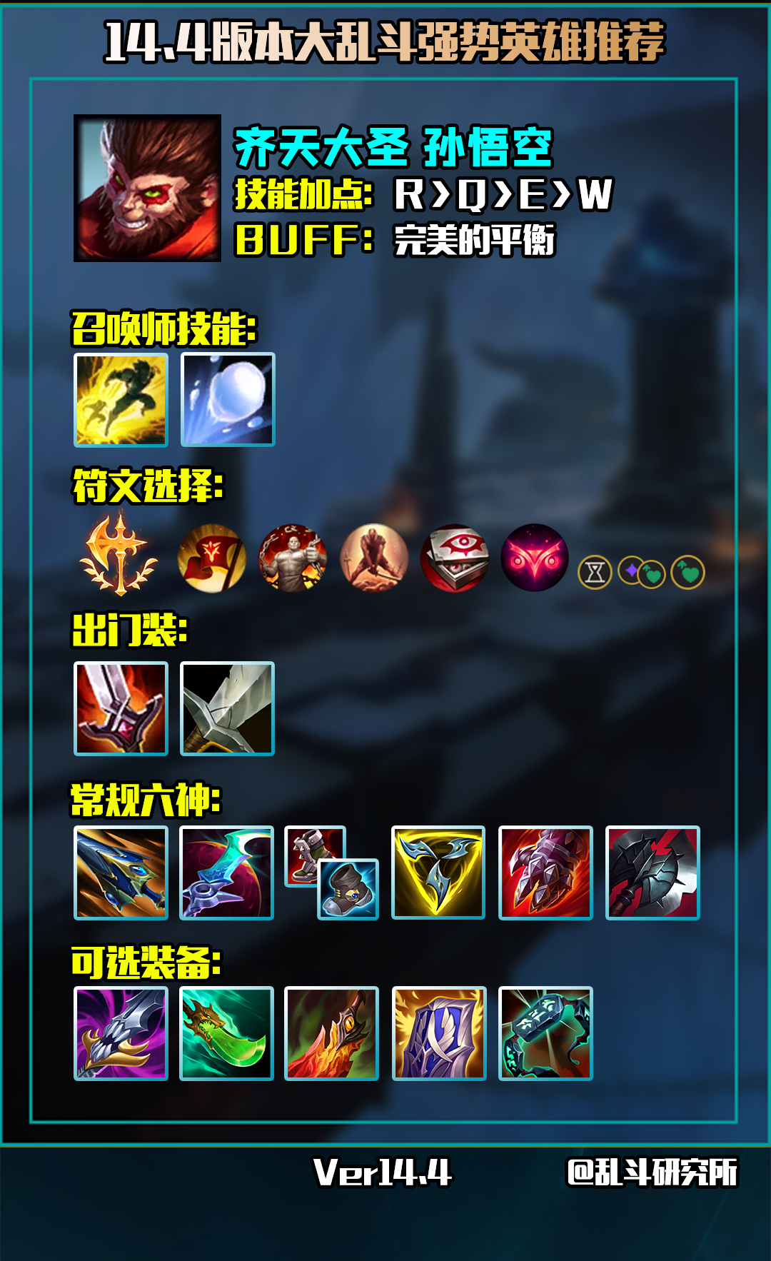 LOL14.4大乱斗英雄推荐