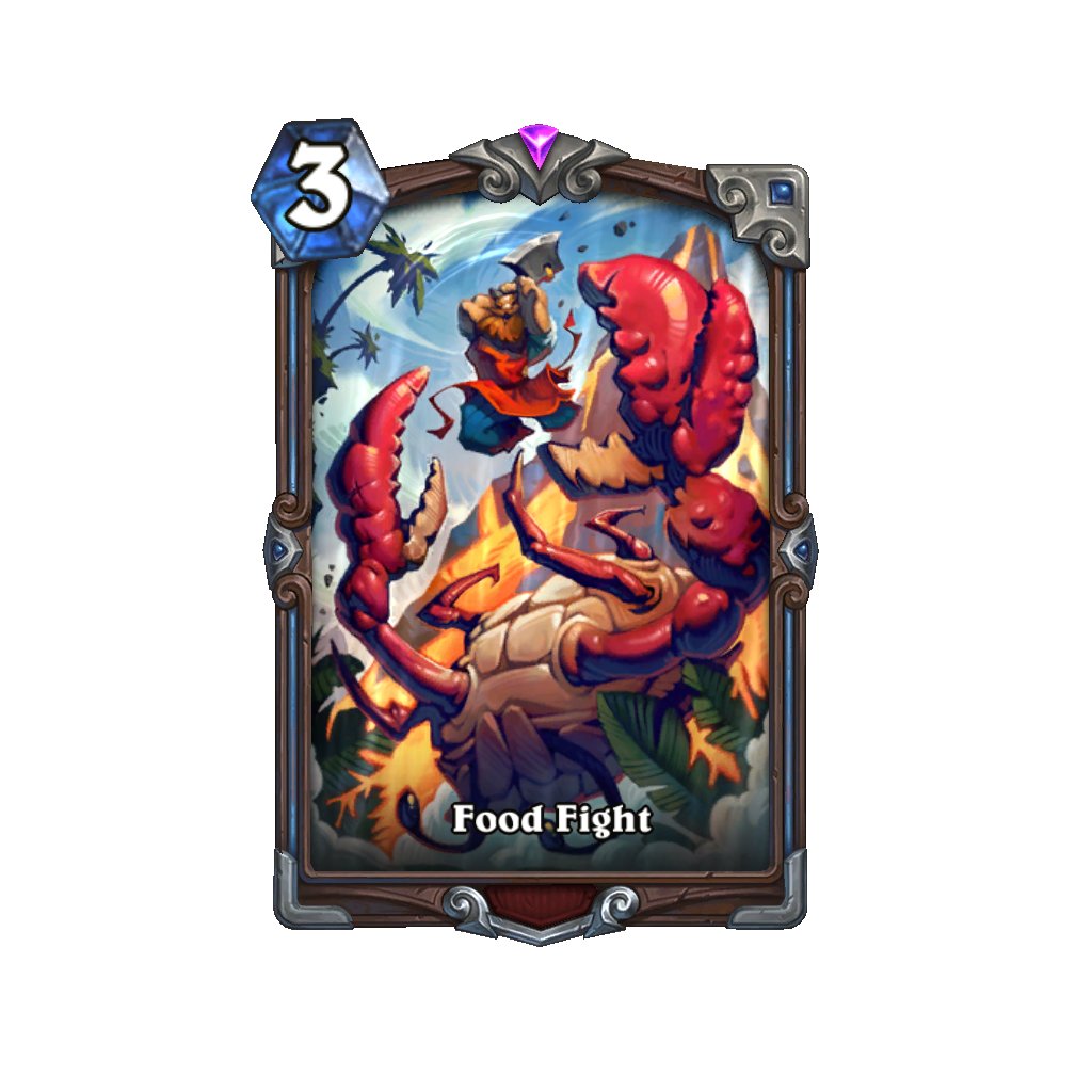 炉石传说食物大战卡牌图鉴