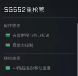 三角洲行动sg552战场配件最新