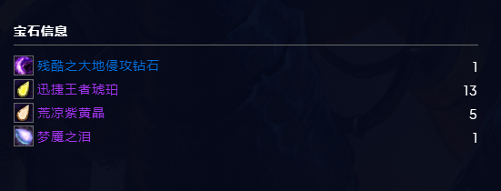 魔兽世界wlkP3增强萨BIS装备宝石附魔推荐