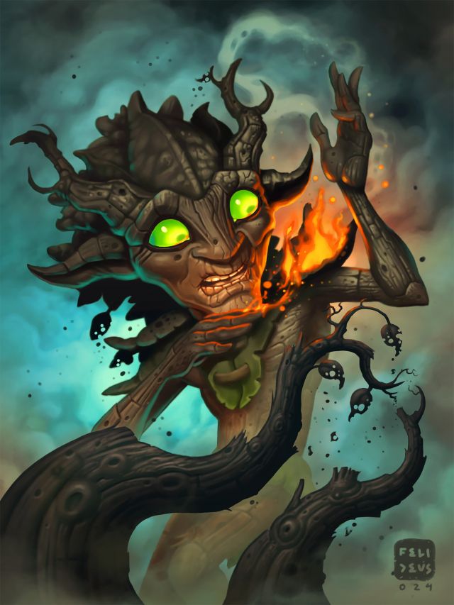 炉石传说灰叶树精卡牌图鉴