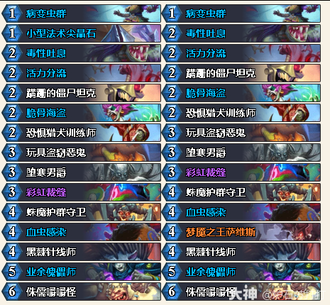 炉石传说2025年5月污手DK卡组代码分享