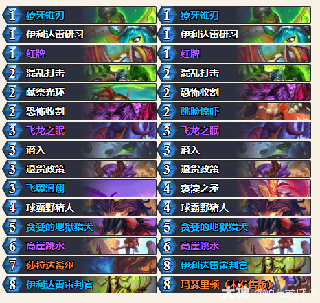 炉石传说2025年5月跳水瞎卡组代码分享