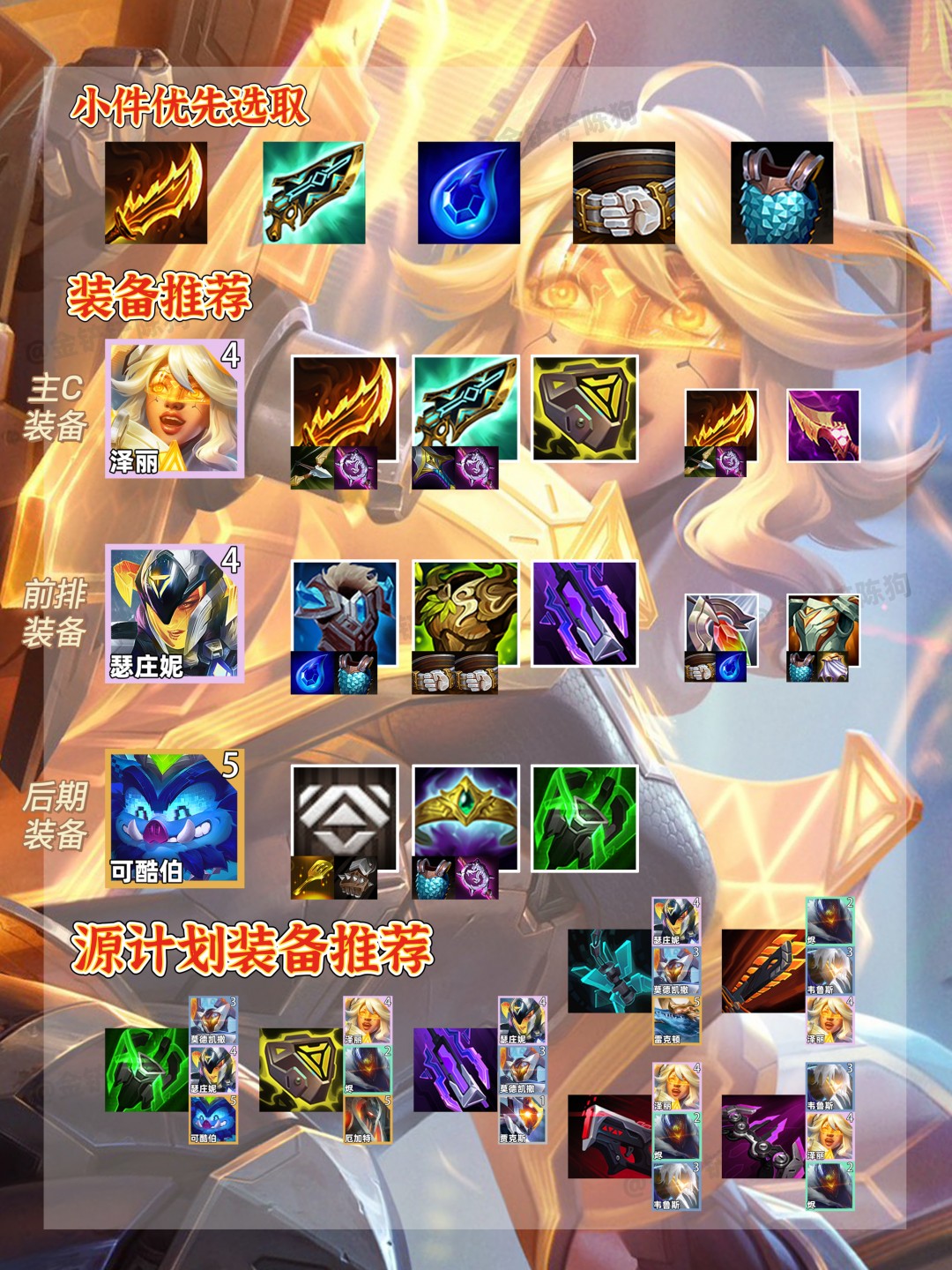 云顶之弈s14源计划阵容推荐