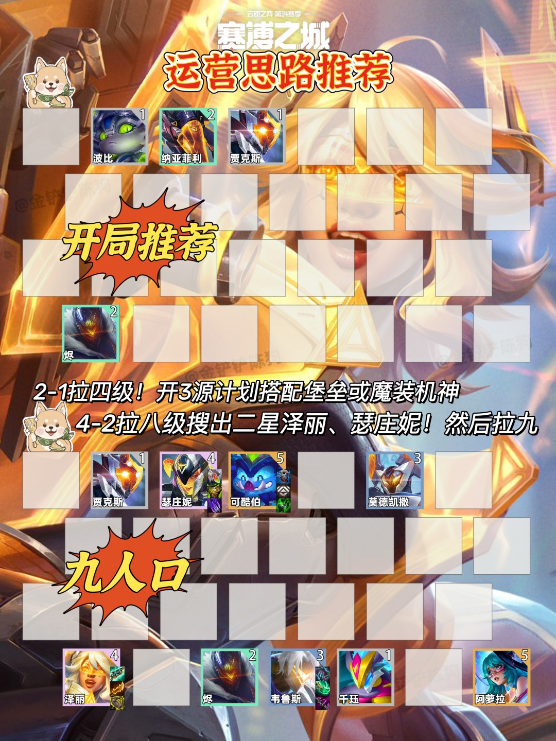 云顶之弈s14源计划阵容推荐