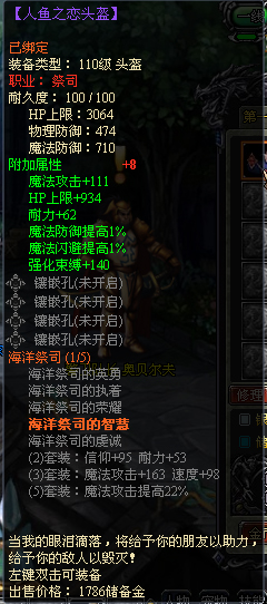 龙之刃祭司职业符文套装属性是什么