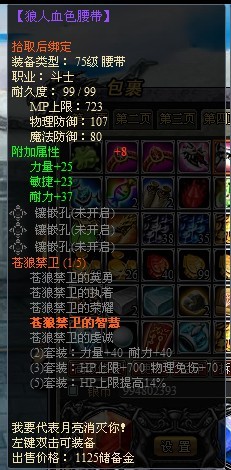 龙之刃斗士职业符文套装属性是什么