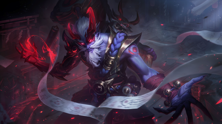 LOL腥红之月瑞兹皮肤效果预览