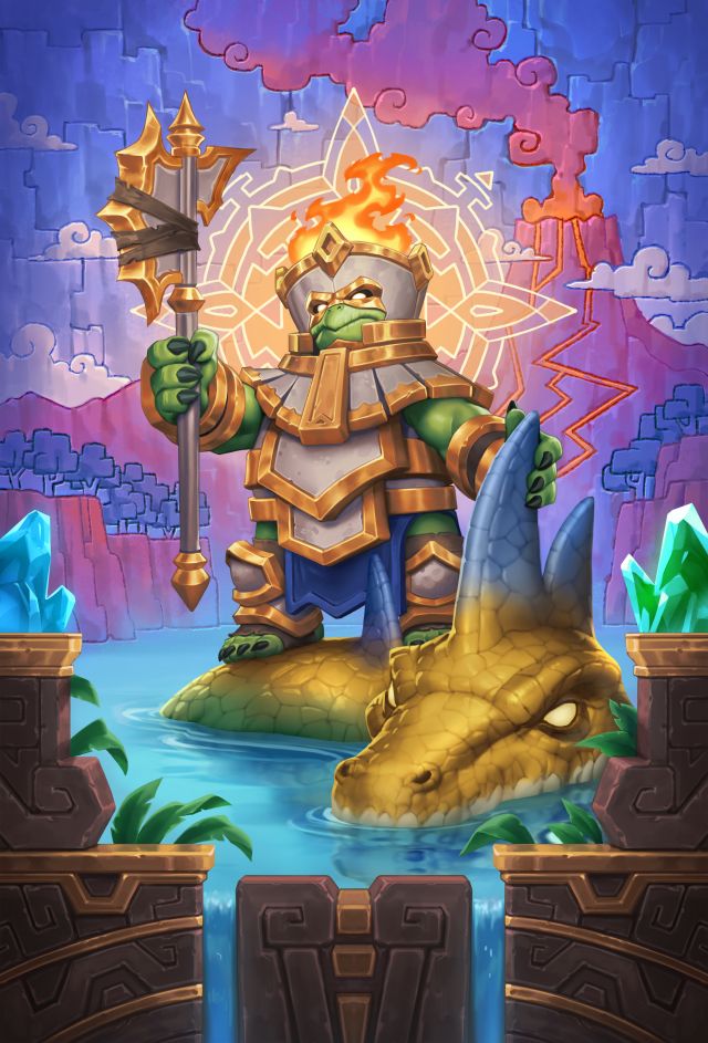 炉石传说蛇颈龙群的伊度卡牌图鉴