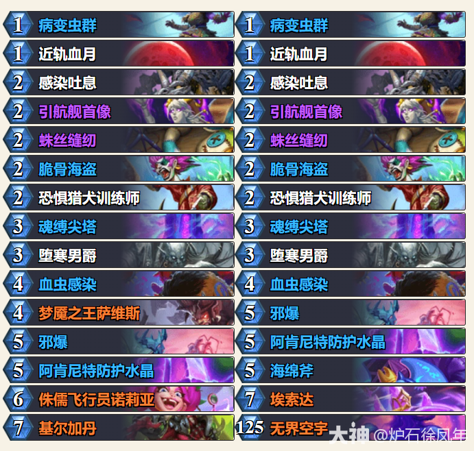 炉石传说平台赛决赛虎牙公主红红绿节奏DK卡组代码分享