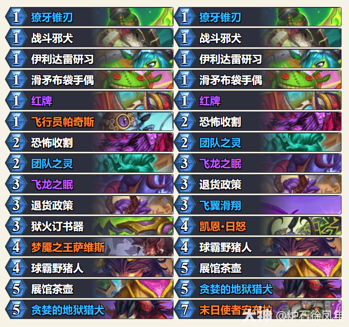 炉石传说平台赛决赛DOUYUreason快攻瞎卡组代码分享