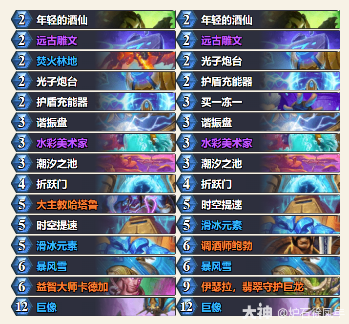 炉石传说平台赛决赛抖音岑俣星灵法卡组代码分享