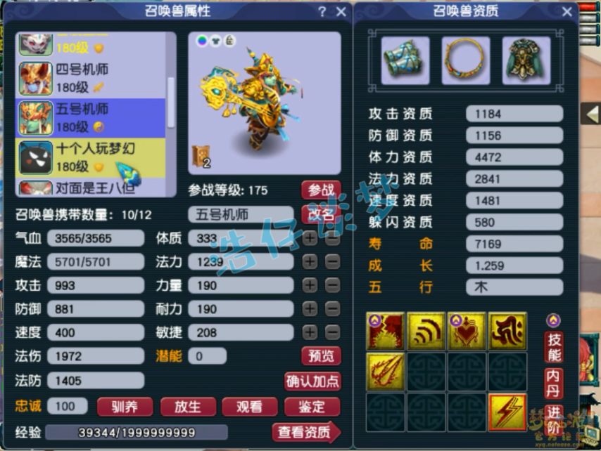 梦幻西游任务175级凌波城装备展示图