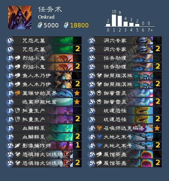 炉石传说Onkrad任务术卡组代码分享
