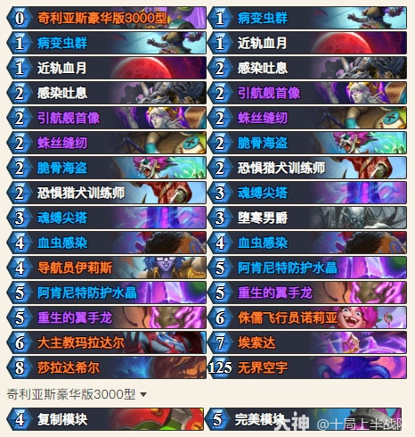 炉石传说VKDiana星舰红红绿DK卡组代码一览