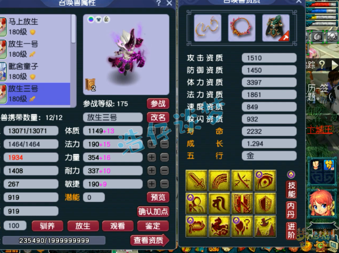 梦幻西游凌波城服战175级装备展示图