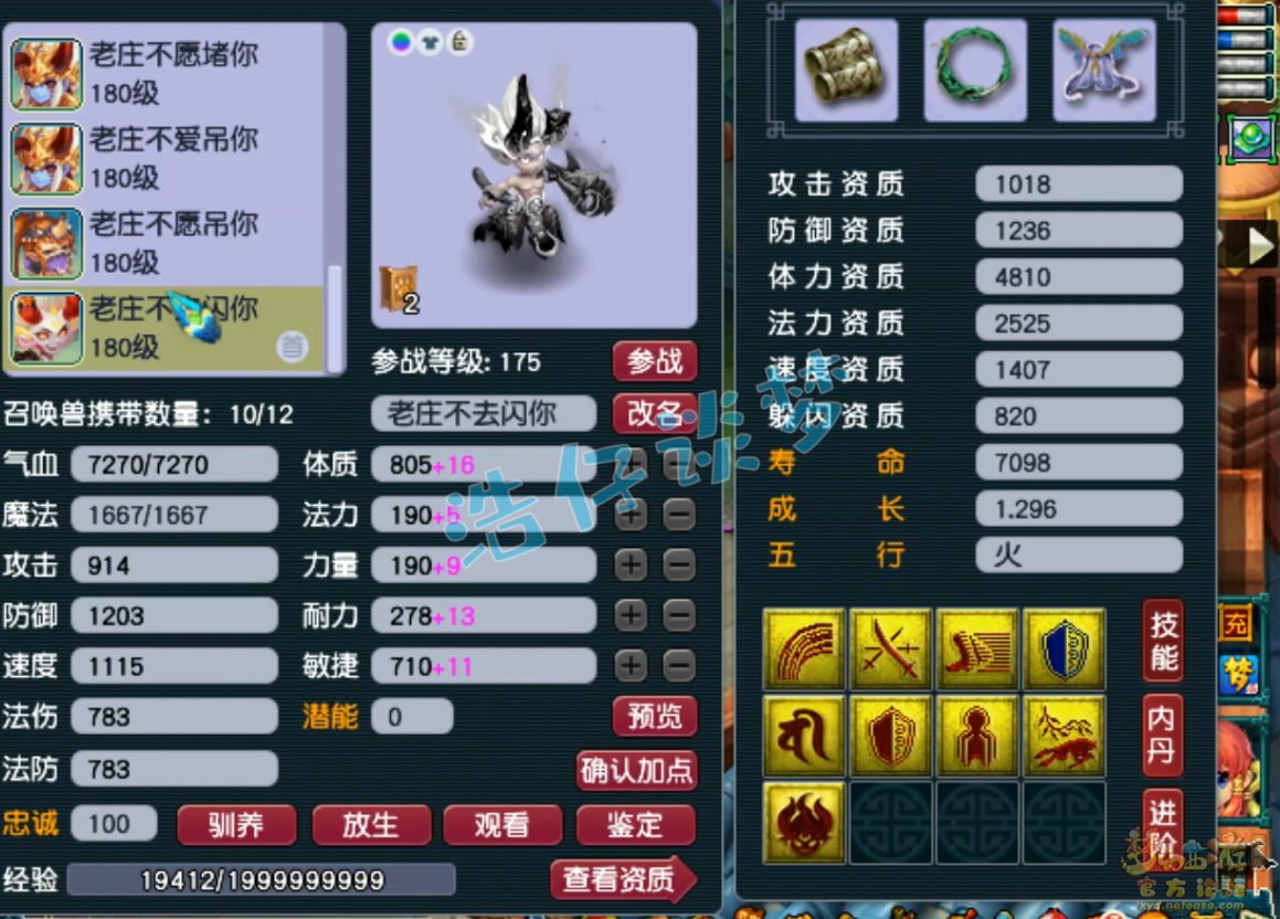 梦幻西游175级咒师普陀山装备展示图