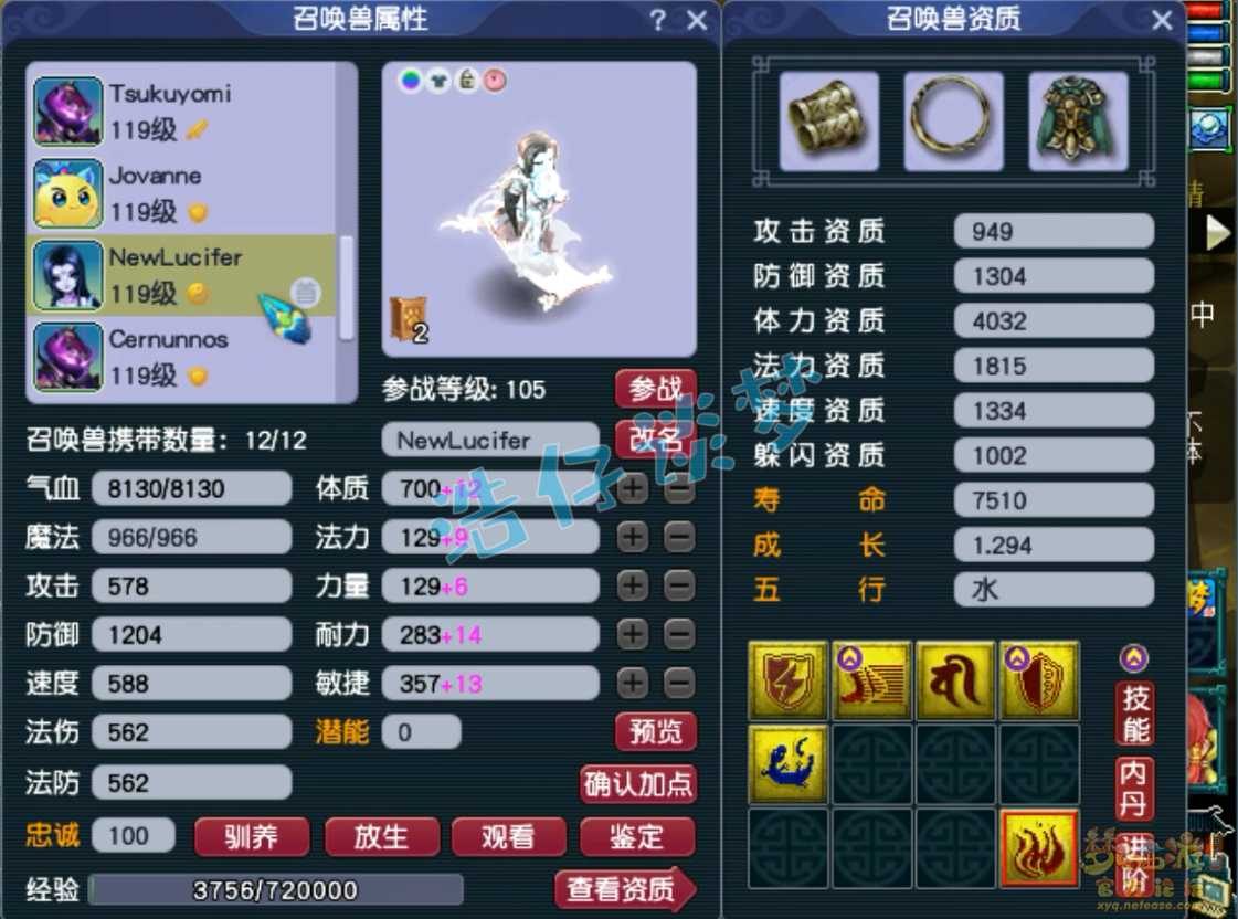 梦幻西游竞速龙宫109级装备展示图