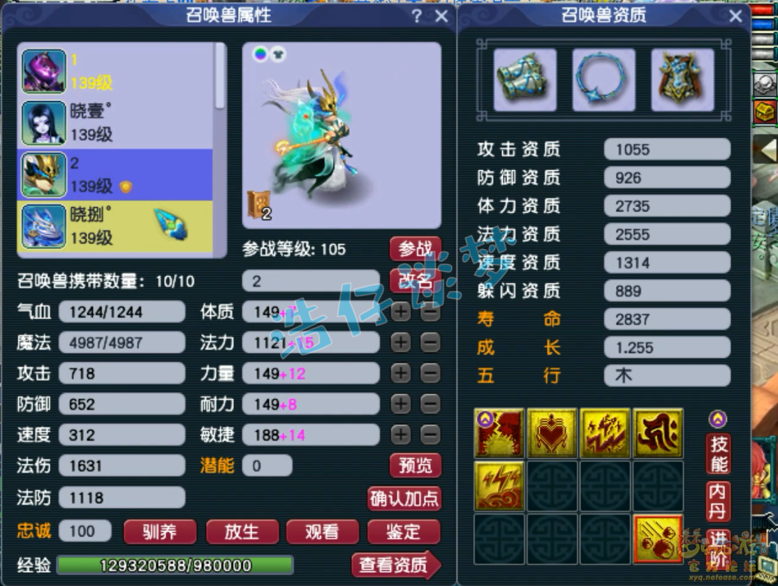 梦幻西游花果山129级装备展示图