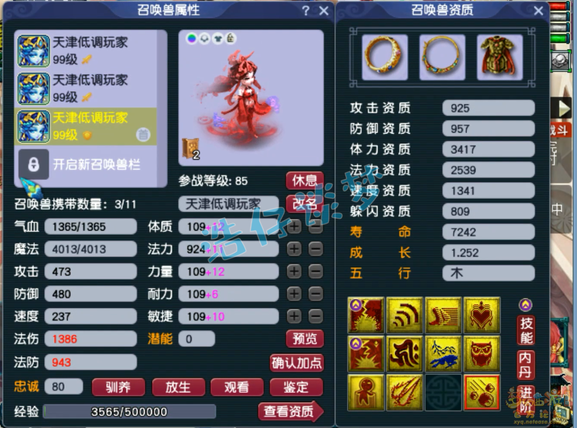 梦幻西游89级神木林装备展示图