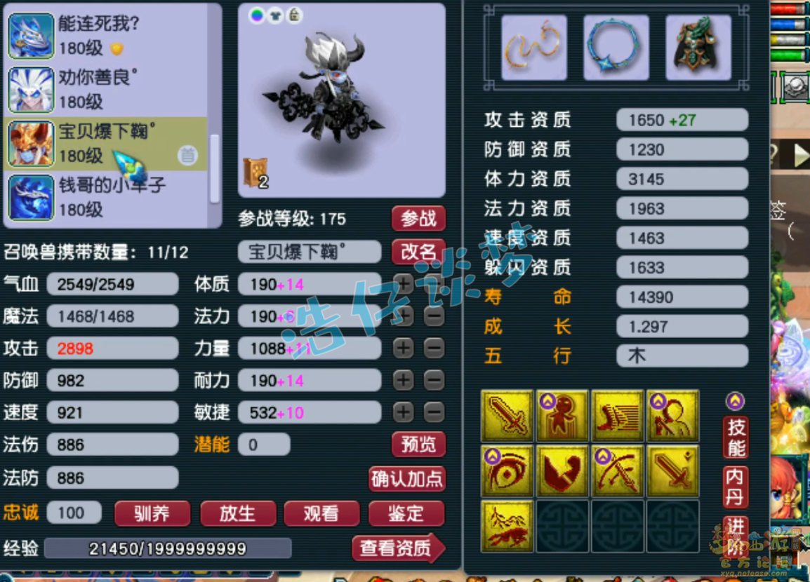 梦幻西游175级凌波城三攻装备展示图